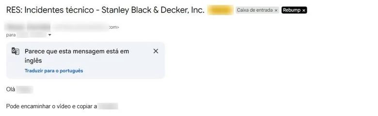 Resposta do gerente sênior de TI da Stanley Black and Decker